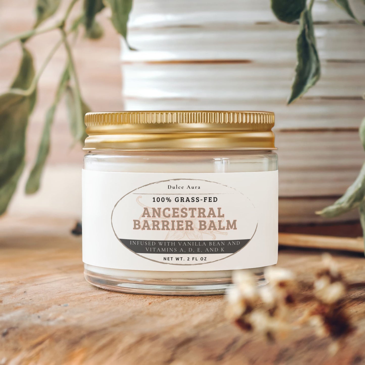 Ancestral Barrier Balm with Vanilla Bean.