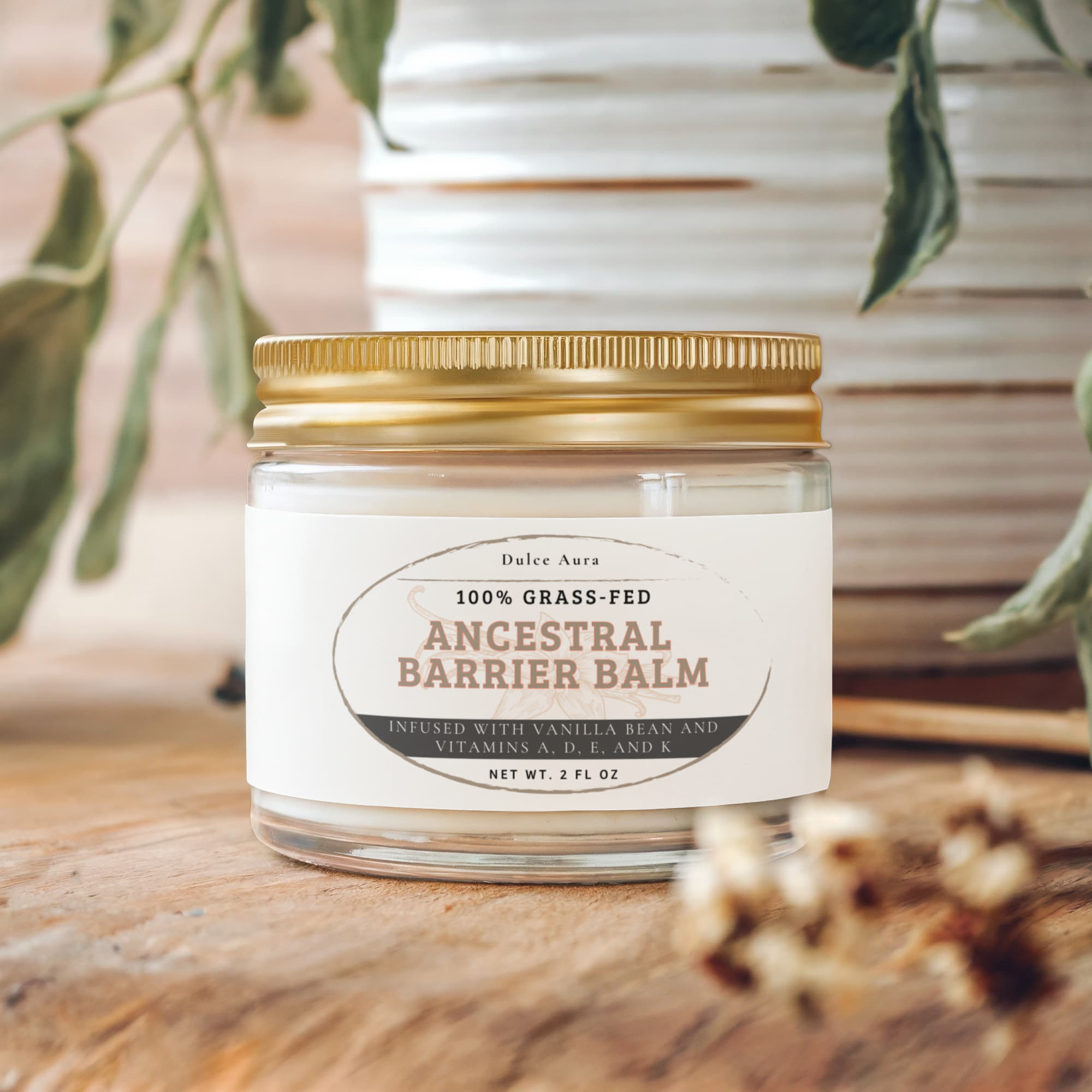 Ancestral Barrier Balm with Vanilla Bean.