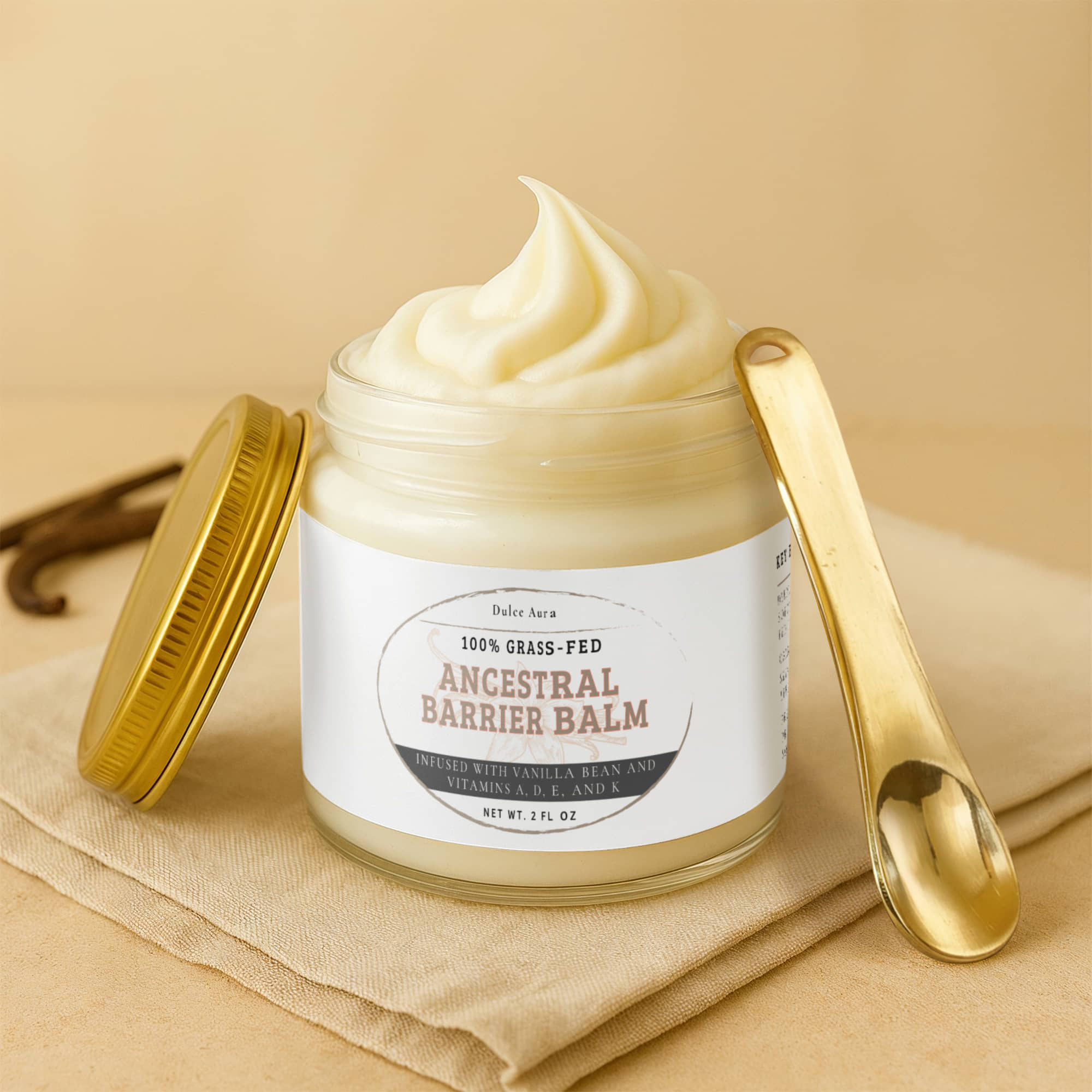 Ancestral Barrier Balm with Vanilla Bean.